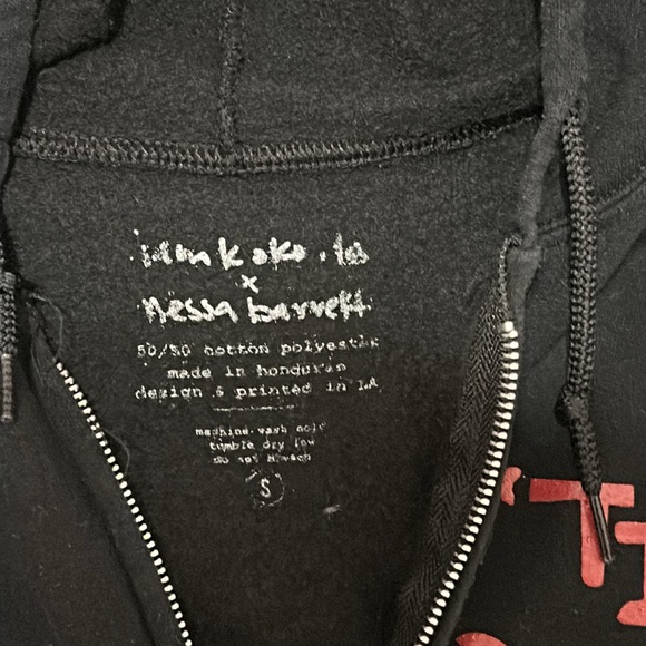 Nessa Barrett X Iamkoko Til Death Do Art Zip Up Hoodie - Picture 2 of 4